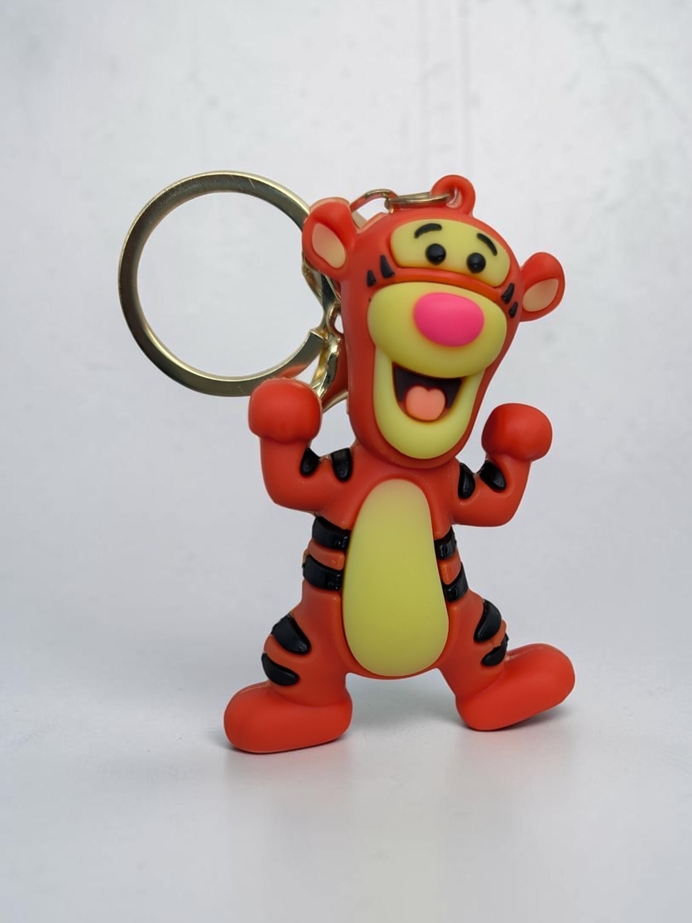 Disney Winnie the Pooh Tigger Silicone 3D Figure Keychain Bag Charm NWOT